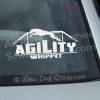 Whippet Agility Car Sticker