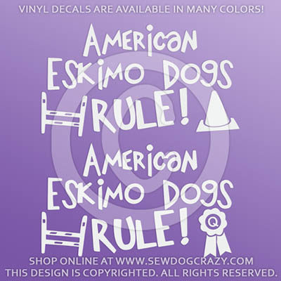 Eskimo Dogs Rule Vinyl Decals