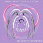 Pretty Embroidered Bearded Collie Gifts