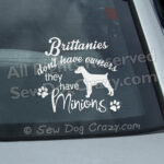 Funny Brittany Dog Decals