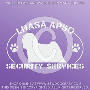 Lhasa Apso Protection Decals