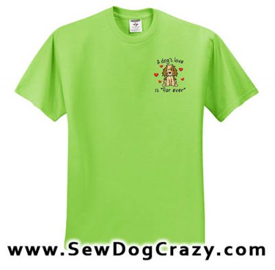 Embroidered Dog Lover Tshirt