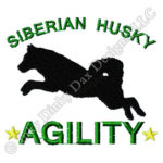 Siberian Husky Agility Apparel Embroidery
