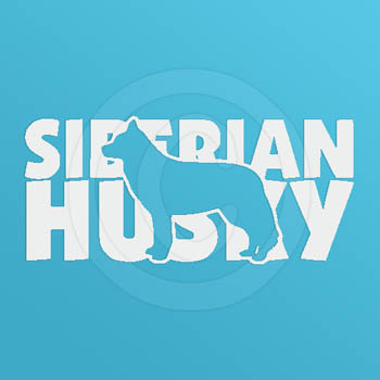 Cool Siberian Husky Vinyl Sticker