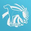 Spiraling Vizsla Stickers