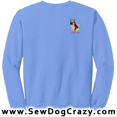 Ladybug Pug Cartoon Sweatshirt
