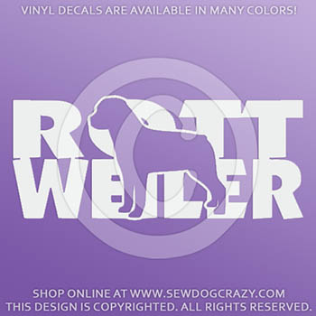 Vinyl Rottweiler Decals