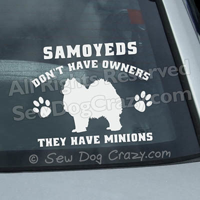 Funny Samoyed Window Stickers