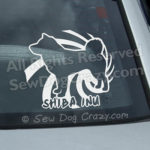 Vinyl Shiba Inu Window Stickers