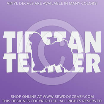 Vinyl Tibetan Terrier Stickers