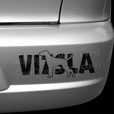 Vizsla decal best sale