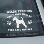 Funny Welsh Terrier Car Decals