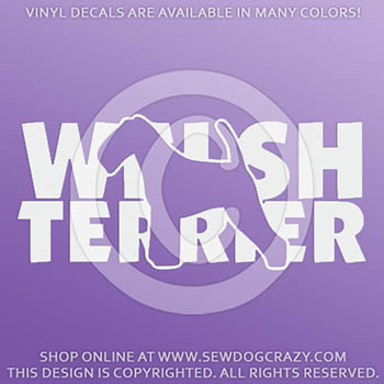 Welsh Terrier Vinyl Stickers