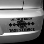 Welsh Terrier Taxi Bumper Stickers