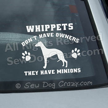 Funny Whippet Car Decals