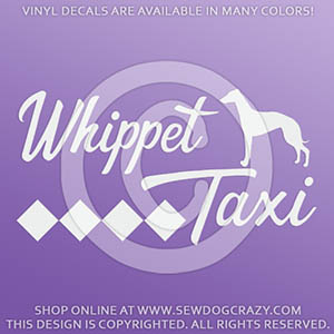 Whippet Taxi Car Decal