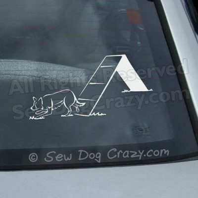 Border Collie AFrame Car Window Sticker