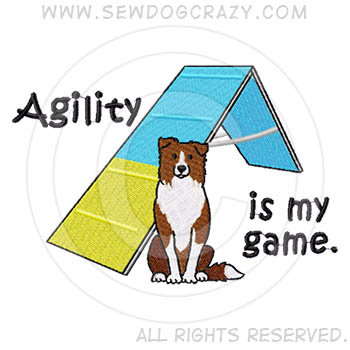 Red Border Collie Agility Shirts