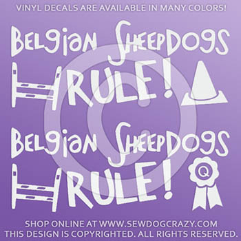 Belgian Sheepdog Dog Sports Stickers