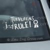 Dog Sports Tervuren Window Stickers