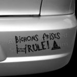 Bichons Frises Rule Bumper Stickers