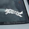 Border Collie Agility Car Window Sticker