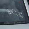 Jumping Border Collie Car Sticker