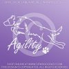 Jumping Artsy Border Collie Decal - Image 2