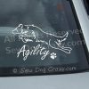 Jumping Artsy Border Collie Decal - Image 3