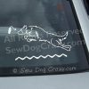 Dock Jumping Border Collie Car Sticker