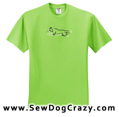 Jumping Artsy Border Collie Embroidered Shirt – Sew Dog Crazy