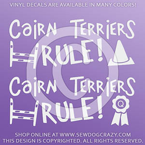 Cairn Terrier Dog Sports Decal