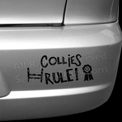 Collies Rule Bumper Stickers