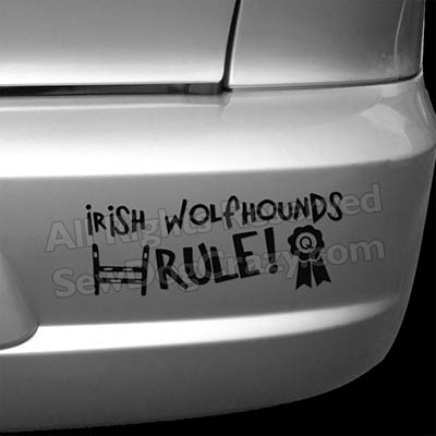 Irish Wolfhound Dog Sports Bumper Stickers