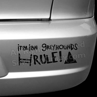 Italian Greyhounds Dog Sports Bumper Stickers
