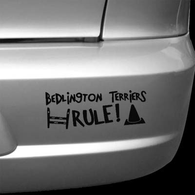 Bedlington Terriers Rule Vinyl sticker