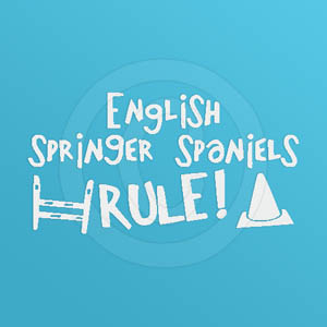English Springer Spaniels Rule Decal