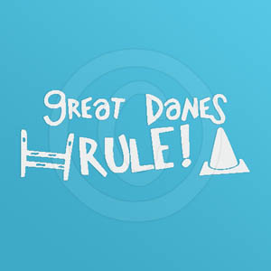 Great Danes Rule Decal