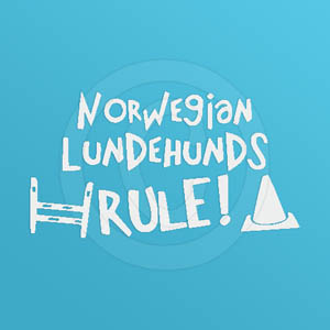 Norwegian Lundehunds Rule Decal