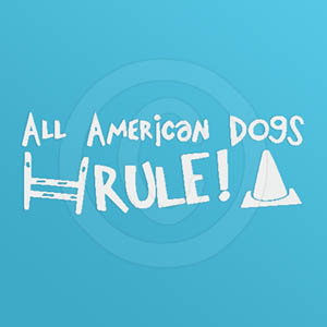 All American Dogs Rule Decal