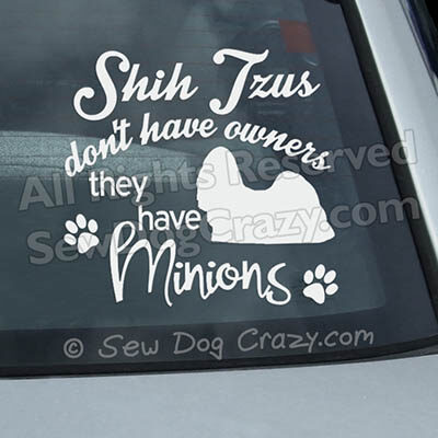 Funny Shih Tzu Window Sticker