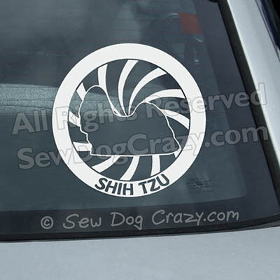 Shih Tzu Window Stickers