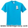 Embroidered Cartoon Westie TShirts