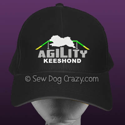 Embroidered Keeshond Agility Hat