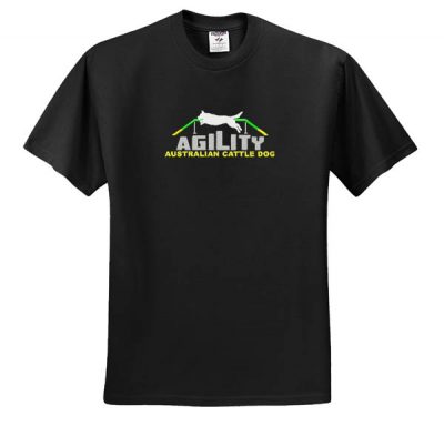 Embroidered Australian Cattle Dog agility Tshirt