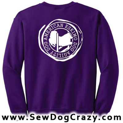 American Eskimo Agility Dog Sweatshirt