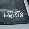Papillons Rule Car Window Stickers