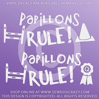 Papillons Rule Vinyl Stickers