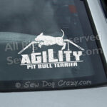 Pit Bull Agility Car Window Stickers