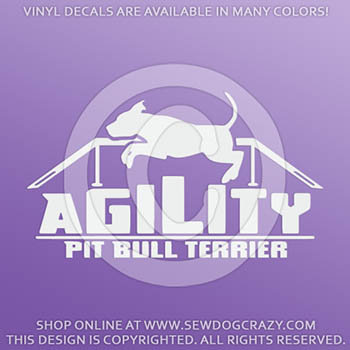 Pit Bull Agility Decals